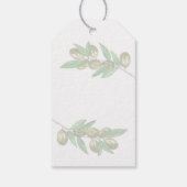 Elegant greenery vrijgezellenfeest gift labels cadeaulabel (Achterkant)