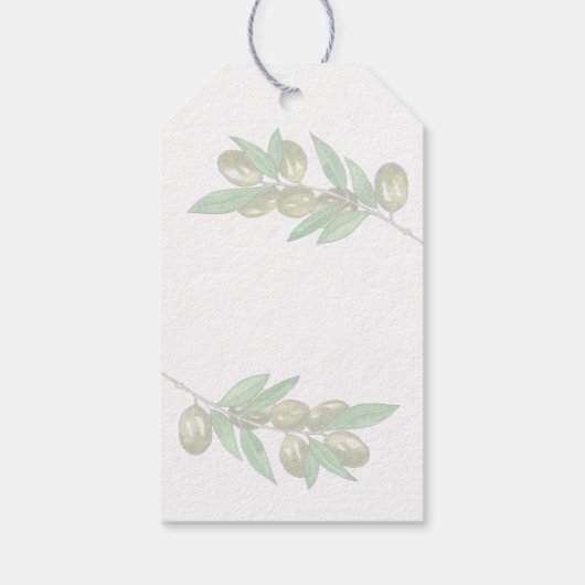 Elegant greenery vrijgezellenfeest gift labels cadeaulabel (Achterkant)