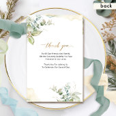 Elegant Greenery Waterverf Folded Wedding Programm