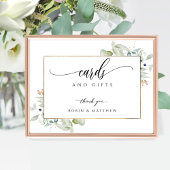 Elegant Greenery Waterverf, Kaarten & cadeaubord Poster