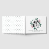 Elegant Greenery Waterverf Lijst Foto bruiloft Gastenboek (Volledig)