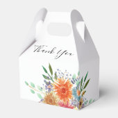 Elegant Greenery Waterverf Vrijgezellenfeest Bedankdoosjes (Achterkant)