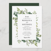 Elegant Greenery Wedding (Voorkant / Achterkant)