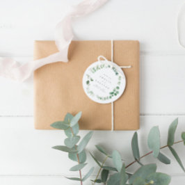 Elegant Greenery Wedding Bedankt Bedankjes Labels