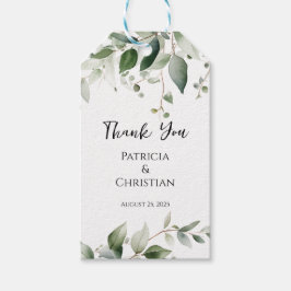 Elegant Greenery Wedding Cadeaulabel