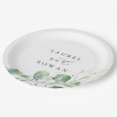 Elegant Greenery Wedding Cake Paper Bord (Gekanteld)