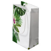 Elegant Greenery Wedding Favor Gift Bag Klein Cadeauzakje (Achterkant Gekanteld)