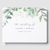 Elegant Greenery Wedding Guest Book Gastenboek (Voorkant)