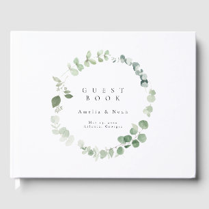 Elegant Greenery Wedding Guest Book Gastenboek