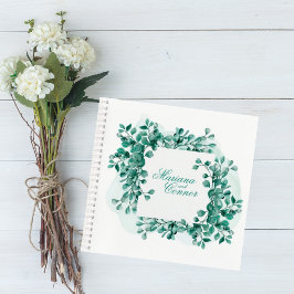 Elegant Greenery Wedding Guest Book Notitieboek