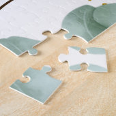 Elegant Greenery Wedding Photo and Text Legpuzzel (Zijkant)