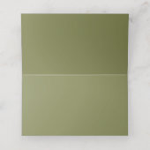 Elegant Greenery Wedding Plaatskaartje (Binnenkant ongevouwen)