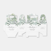 Elegant Greenery Wedding Reception Bedankdoosjes (Uitgevouwen)