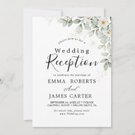 Elegant Greenery Wedding Reception Kaart