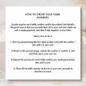 Elegant Greenery Wedding Table Number, groen