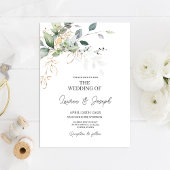 Elegant Greenery Wedding-uitnodiging Kaart