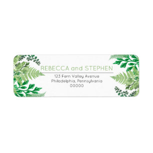 Elegant Greenery   Wild Ferns Wedding Etiket