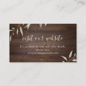 Elegant greenery wood website Plaats kaart Plaatskaartje (Voorkant)