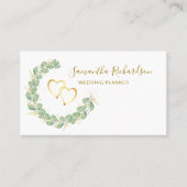 Elegant Greenery Wreath Eucalyptus Visitekaartje (Voorkant)