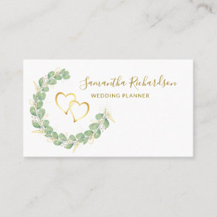 Elegant Greenery Wreath Eucalyptus Visitekaartje