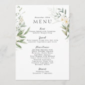 Elegant Greens Lovely Wedding Menu (Voorkant)
