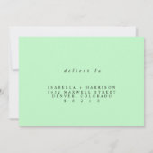 Elegant  greneery RSVP  Save The Date (Achterkant)