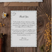 Elegant Grey and Silver Wedding Bells Dank u Bedankkaart