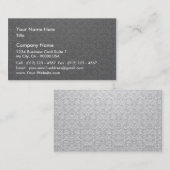Elegant Grey and White Damask Vector Visitekaartje (Voorkant / Achterkant)