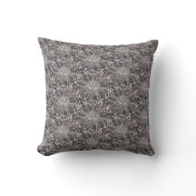 Elegant Grey Dandelion Flower Pattern