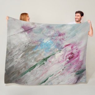 Elegant Grey Fleece deken