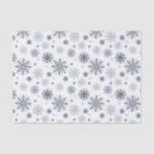 Elegant Grey Floral Patterned Gift Wrapping Tissuepapier (Voorkant)