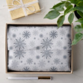 Elegant Grey Floral Patterned Gift Wrapping Tissuepapier (Geschenk)