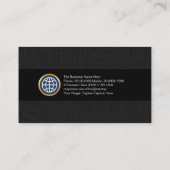 Elegant Grey Grunge Aurora Splendor CEO Startup Visitekaartje (Achterkant)