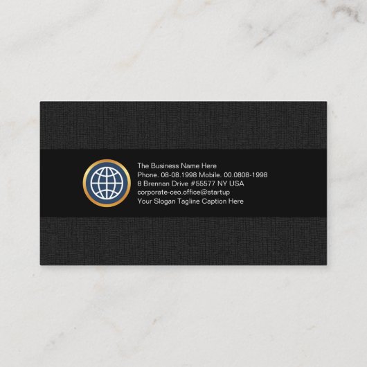 Elegant Grey Grunge Aurora Splendor CEO Startup Visitekaartje (Achterkant)