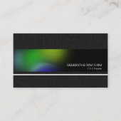 Elegant Grey Grunge Aurora Splendor CEO Startup Visitekaartje (Voorkant)