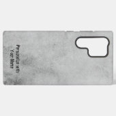 "Elegant Grey Grunge Background Cell Phone Case" Samsung Galaxy Hoesje (Achterkant horizontaal)