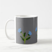 Elegant Grey Mug with Floral Design Koffiemok (Links)