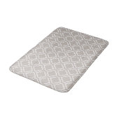 Elegant Grey Pattern Bathroom Rug Mat (Gekanteld)