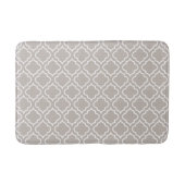 Elegant Grey Pattern Bathroom Rug Mat (Voorkant)