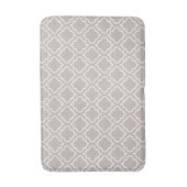 Elegant Grey Pattern Bathroom Rug Mat (Voorkant Verticaal)