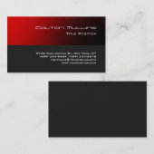 Elegant Grey Red Modern indrukwekkend tiendy Visitekaartje (Voorkant / Achterkant)