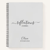 Elegant Grey Reflections Journal Notitieboek (Voorkant)