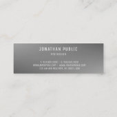 Elegant Grey Sjabloon Professional Trendy Modern Mini Visitekaartje (Achterkant)