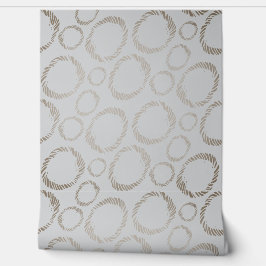 Elegant grey texture pattern scratched circles. behang