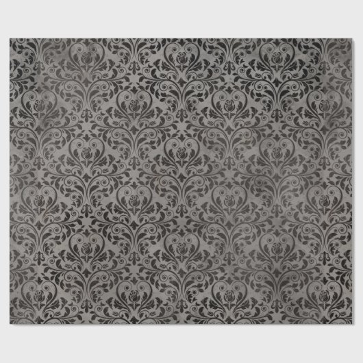 Elegant Grey Victoriaans Cadeaupapier (Vlak)