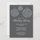 Elegant Grey & White Holiday Kerstfeest Kaart (Voorkant)