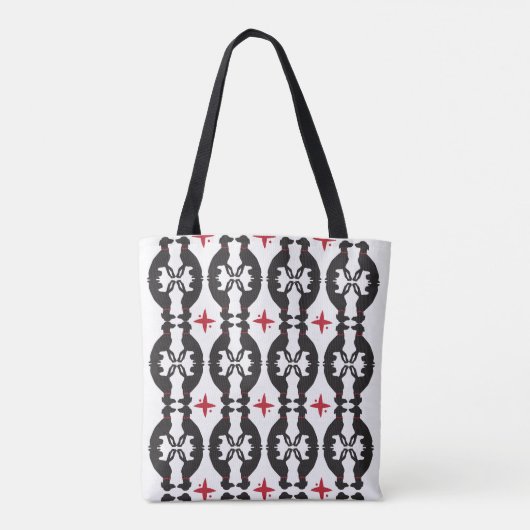 Elegant Greyhound Bag Tote Bag (Achterkant)