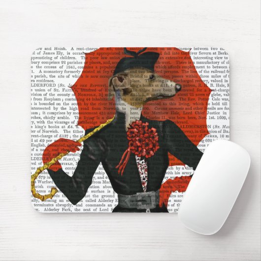 Elegant Greyhound en Red Umbrella 2 Muismat (Met muis)