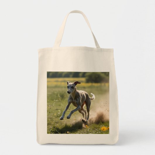 Elegant Greyhound Grocery Tas (Voorkant)