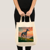 Elegant Greyhound Grocery Tas (Voorkant (product))